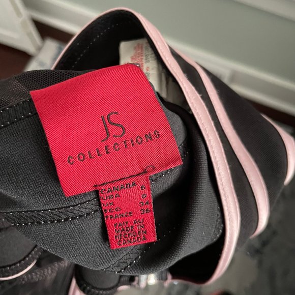 JS Collections Semi Sheer Pink Top - Picture 3 of 3